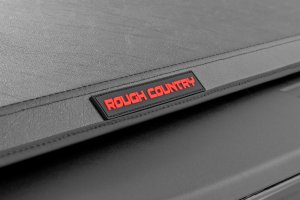 Nissan TITAN Soft Tri-Fold Bed Cover - Rough Country - Tri-Fold Vinyl - '17-'23